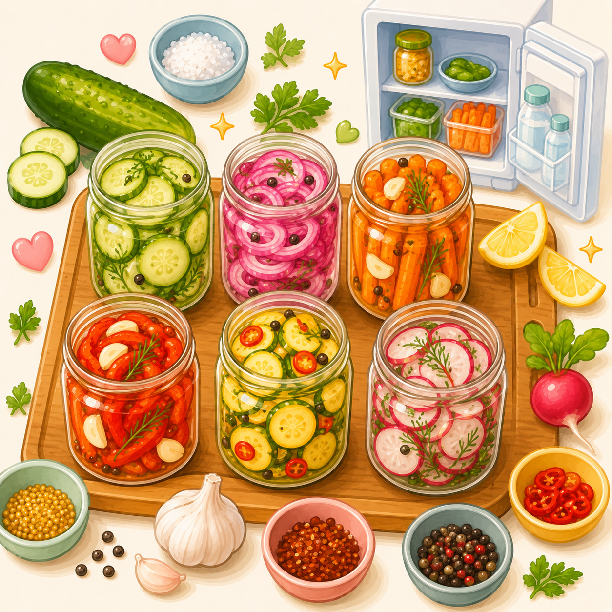 30 Quick Refrigerator Pickle Recipes