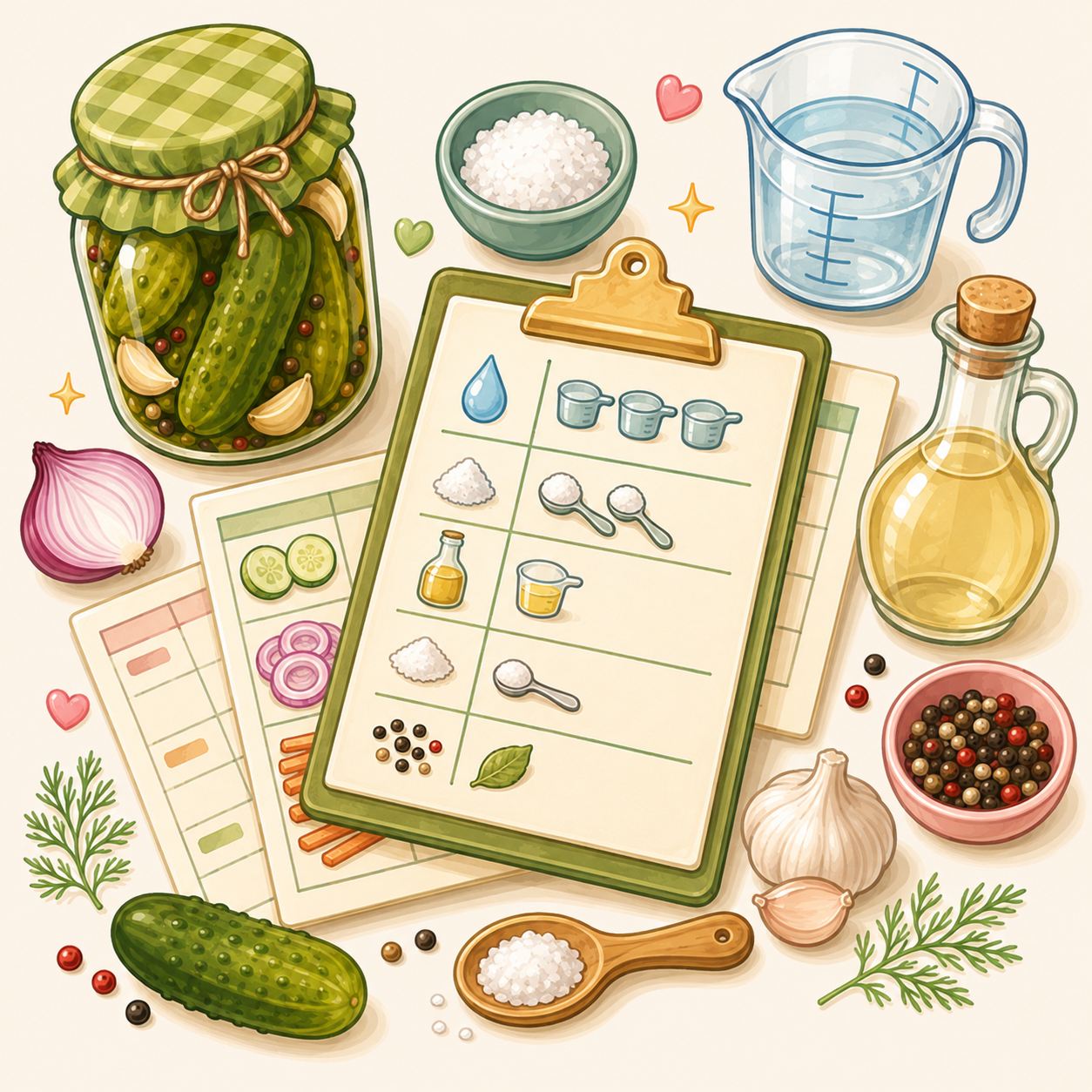 Pickle Brine Formula & Ratio Sheets