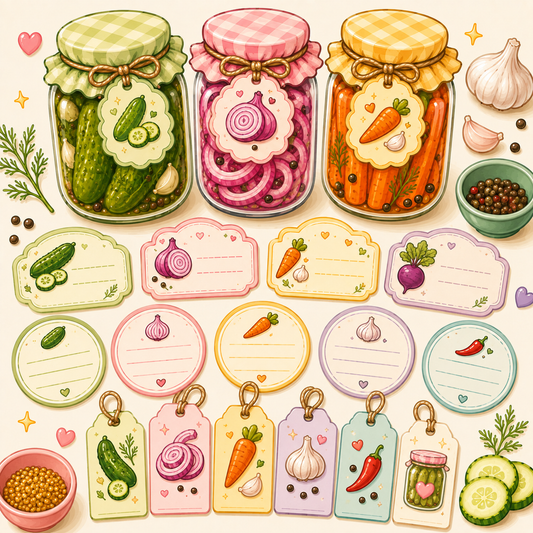 Pickle Label & Jar Tag Pack