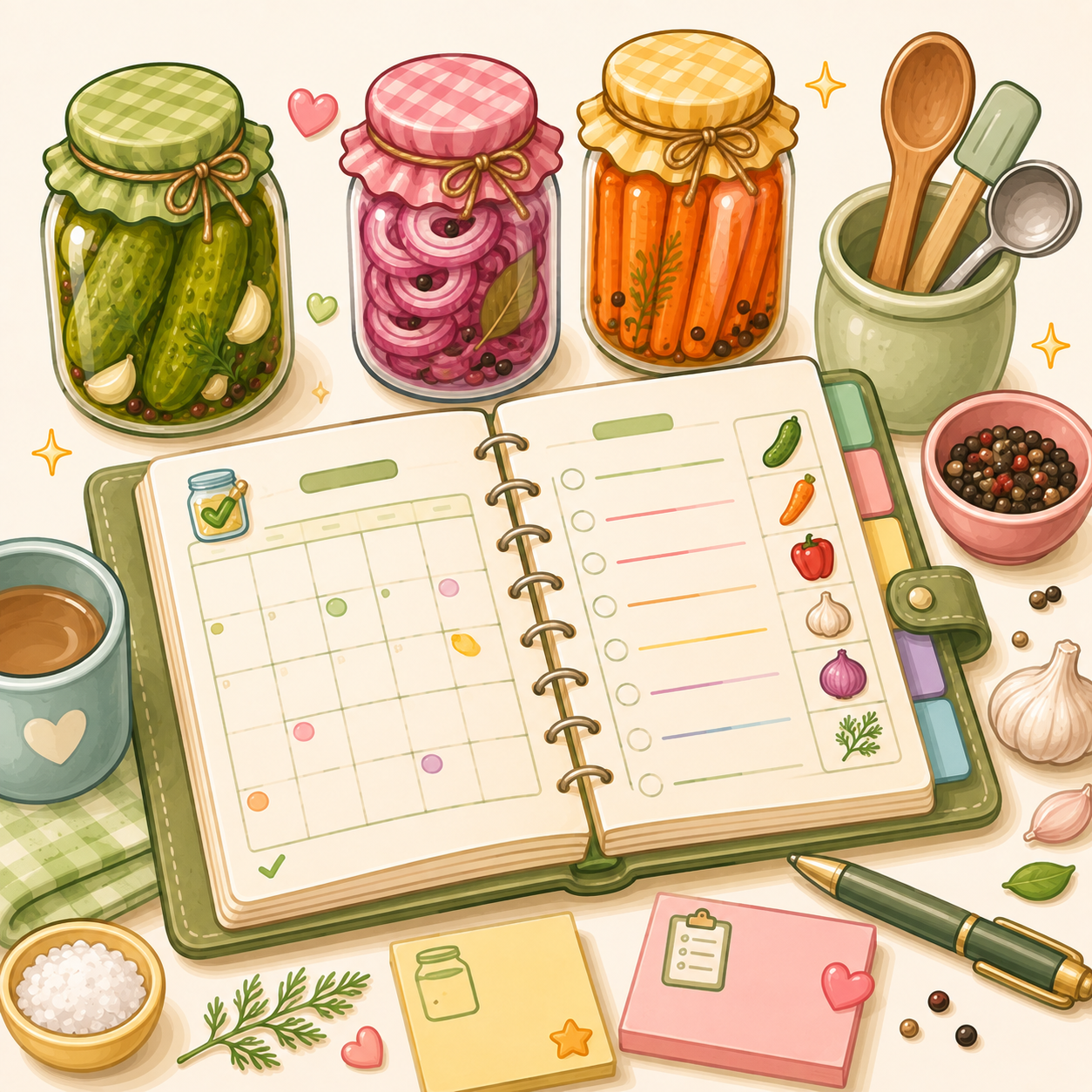 Home Pickling & Canning Planner